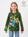 Детский лонгслив / minecraft