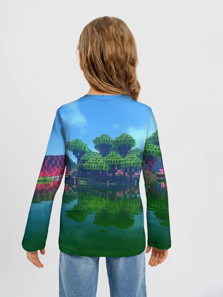 Детский лонгслив / minecraft