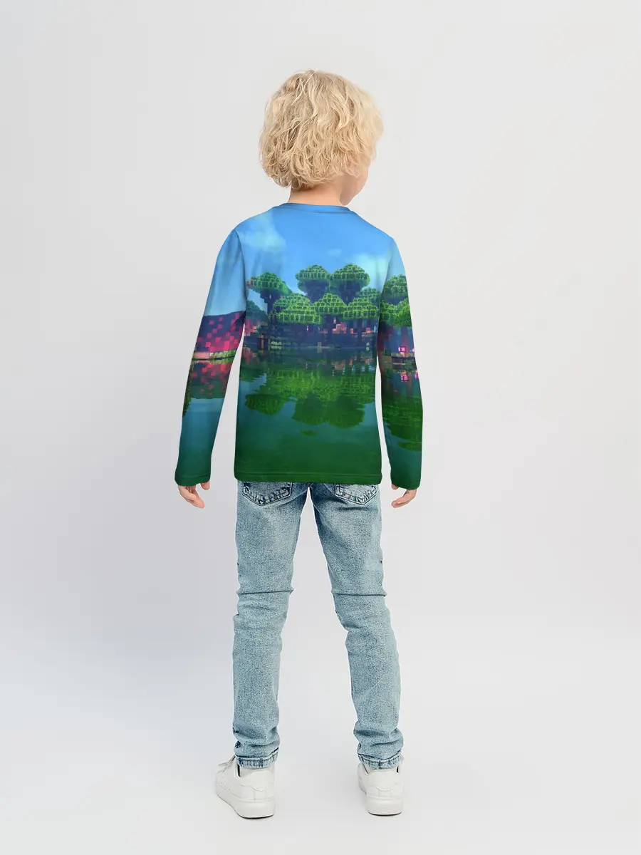 Детский лонгслив / minecraft
