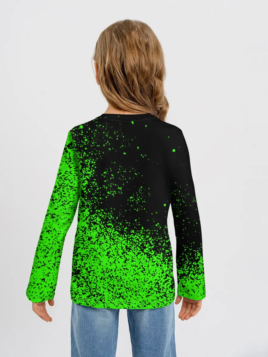 Детский лонгслив / minecraft