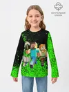 Детский лонгслив / minecraft