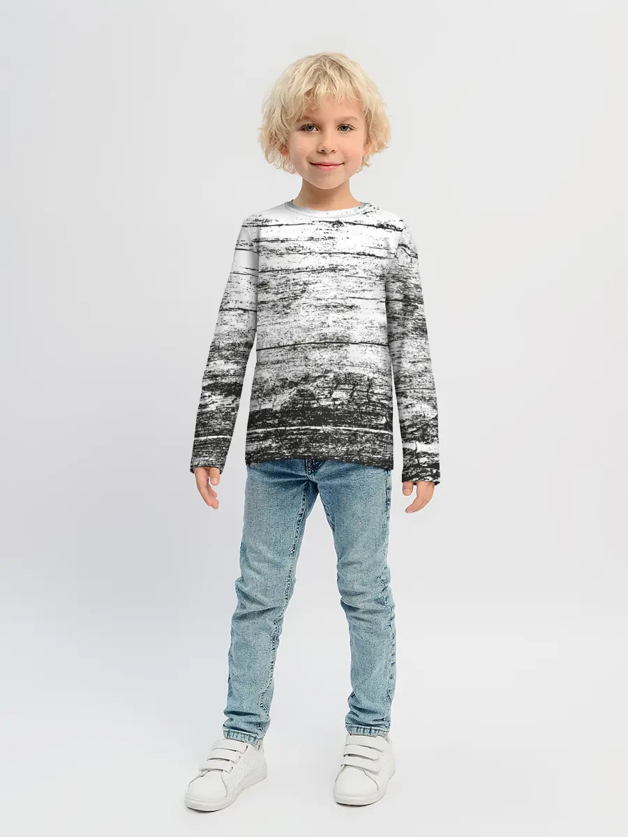 Детский лонгслив / Деревянный
