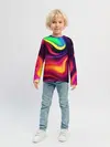 Детский лонгслив / Неоновые пятна