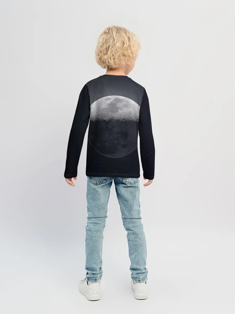 Детский лонгслив / луна