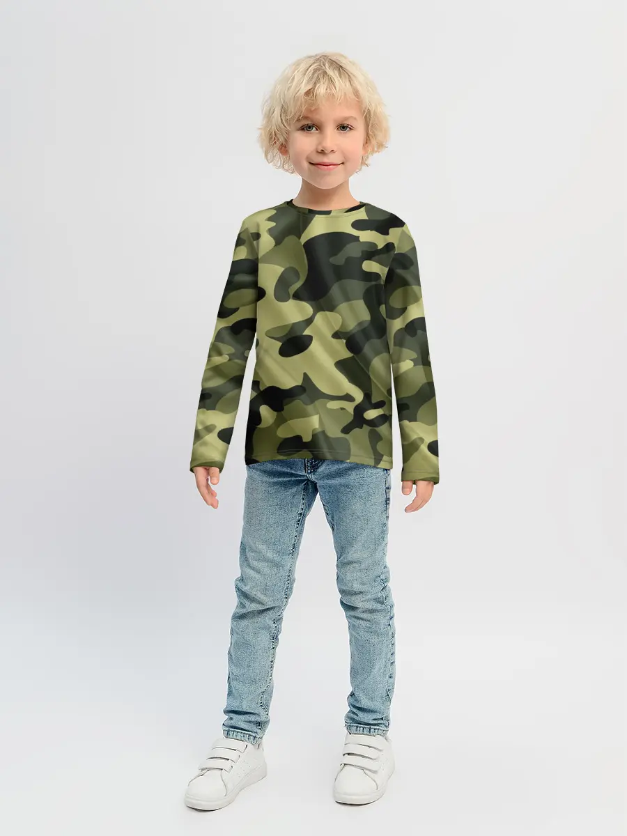 Детский лонгслив / Милитари