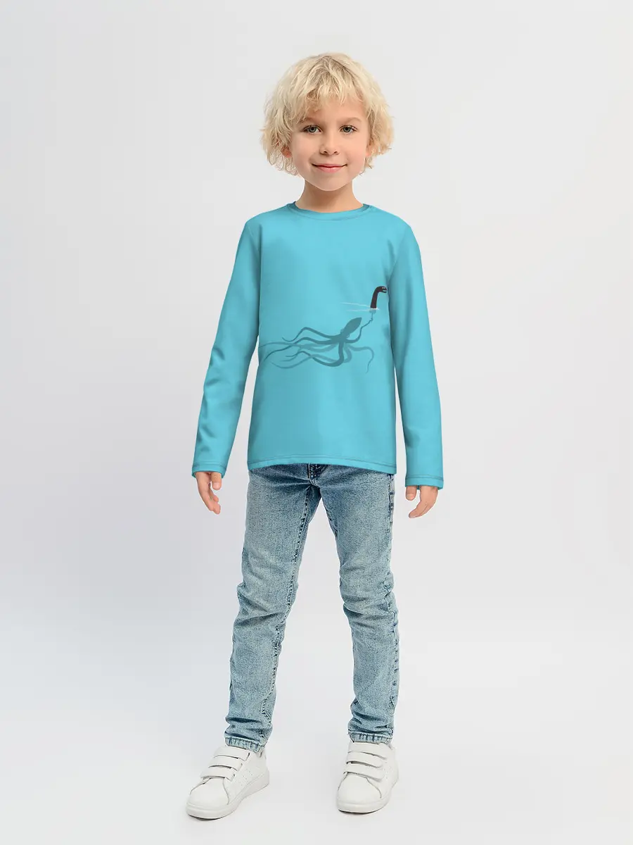 Детский лонгслив / Тайна Лох-несского чудовища