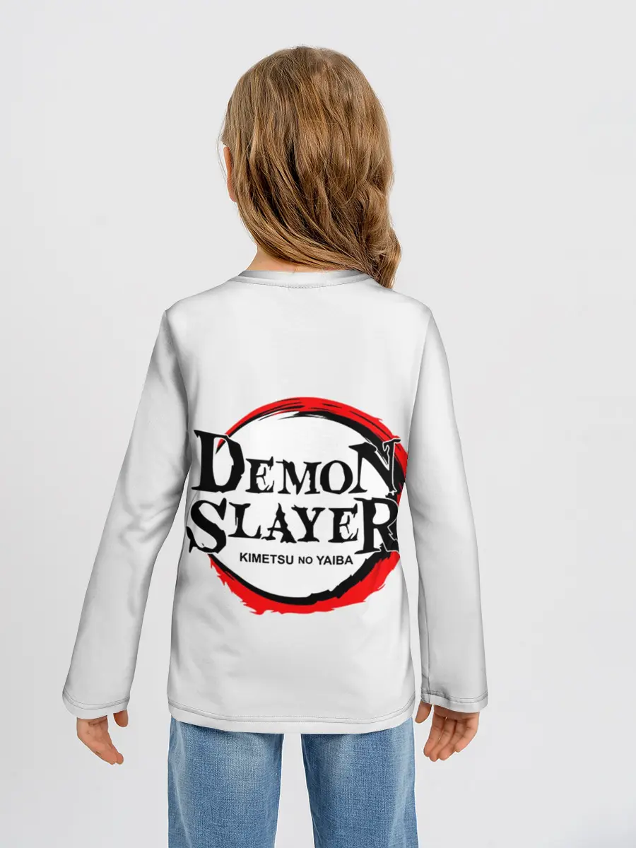 Детский лонгслив / Убийца Демонов постер