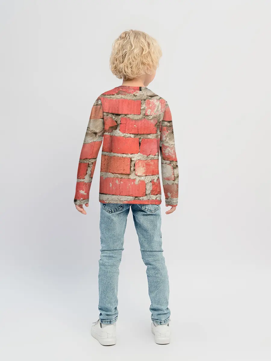 Детский лонгслив / Кирпичная стена