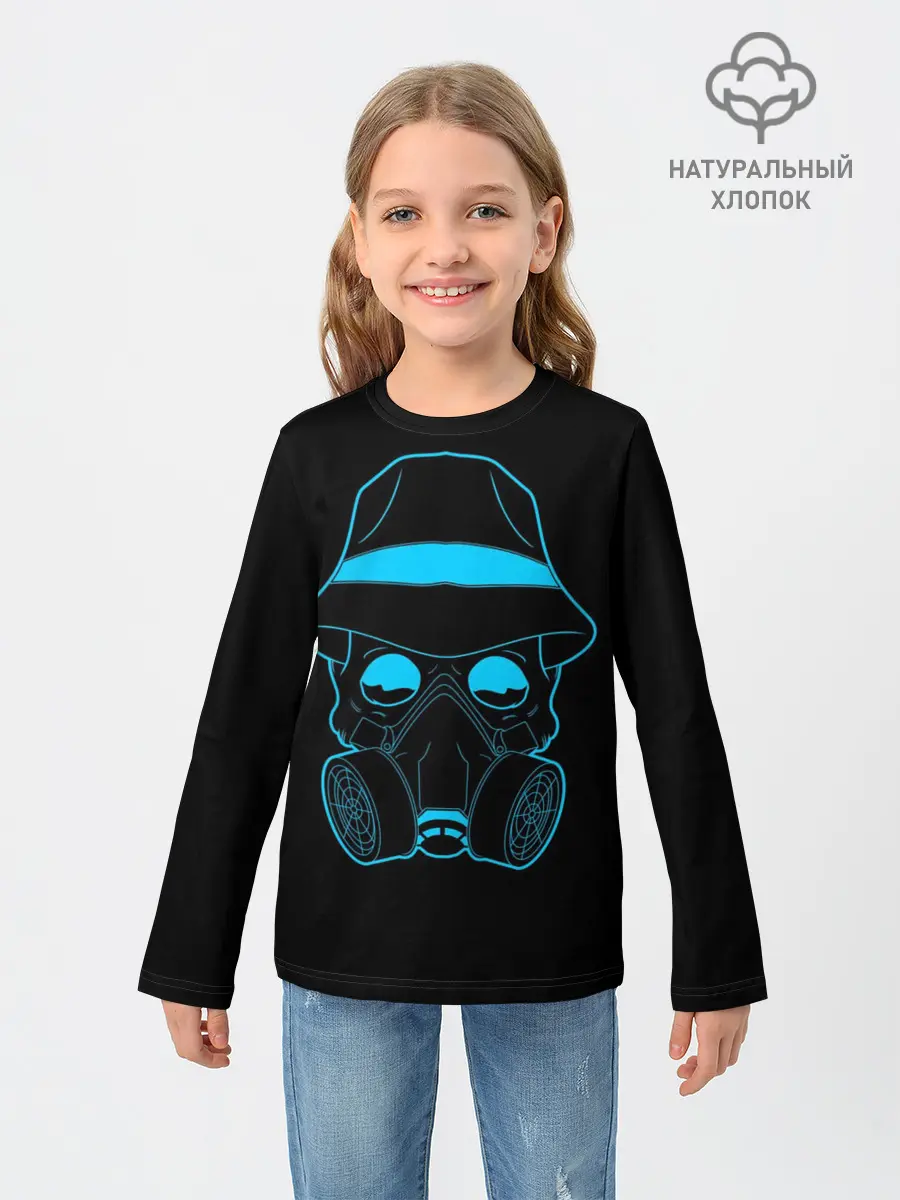 Детский лонгслив / череп