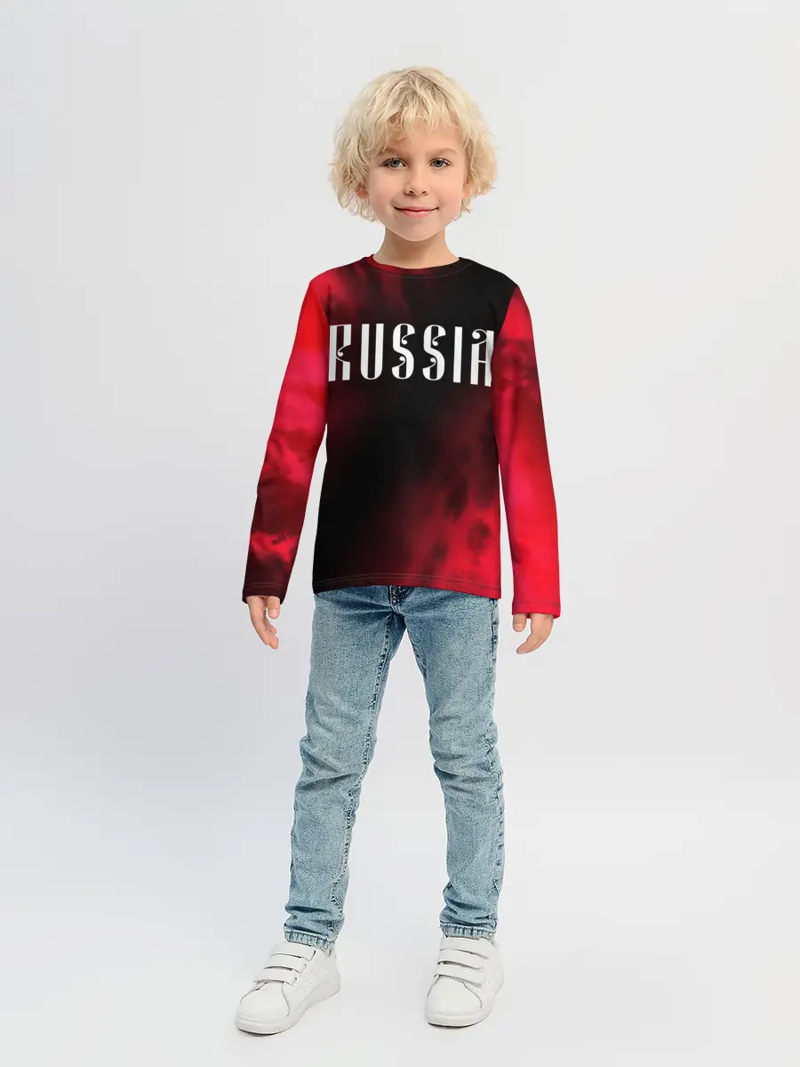 Детский лонгслив / RUSSIA / РОССИЯ