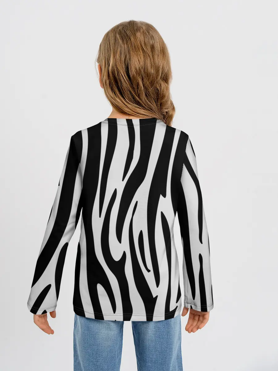 Детский лонгслив / Zebra