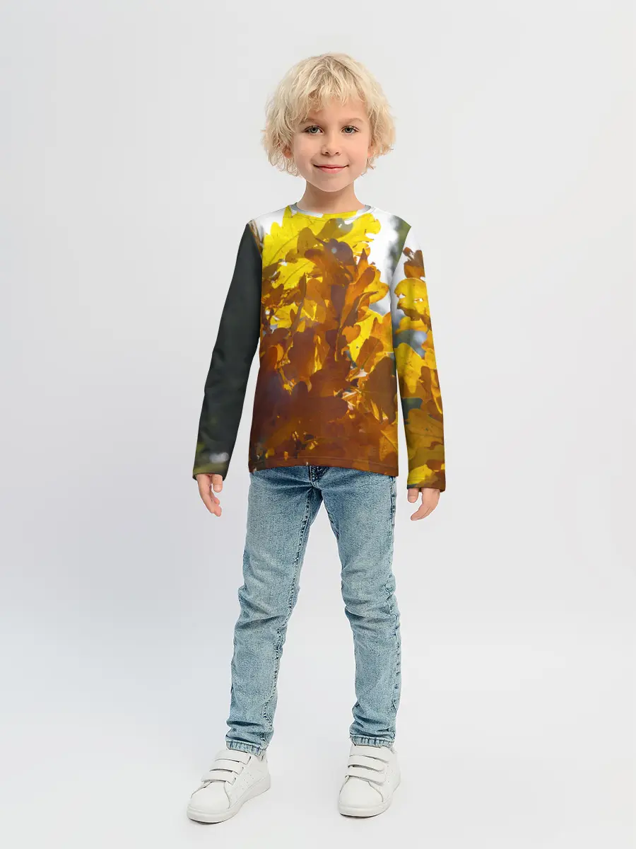 Детский лонгслив / Букет из осенних листьев