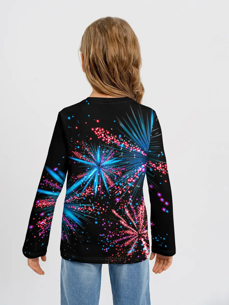 Детский лонгслив / Праздничный фейерверк