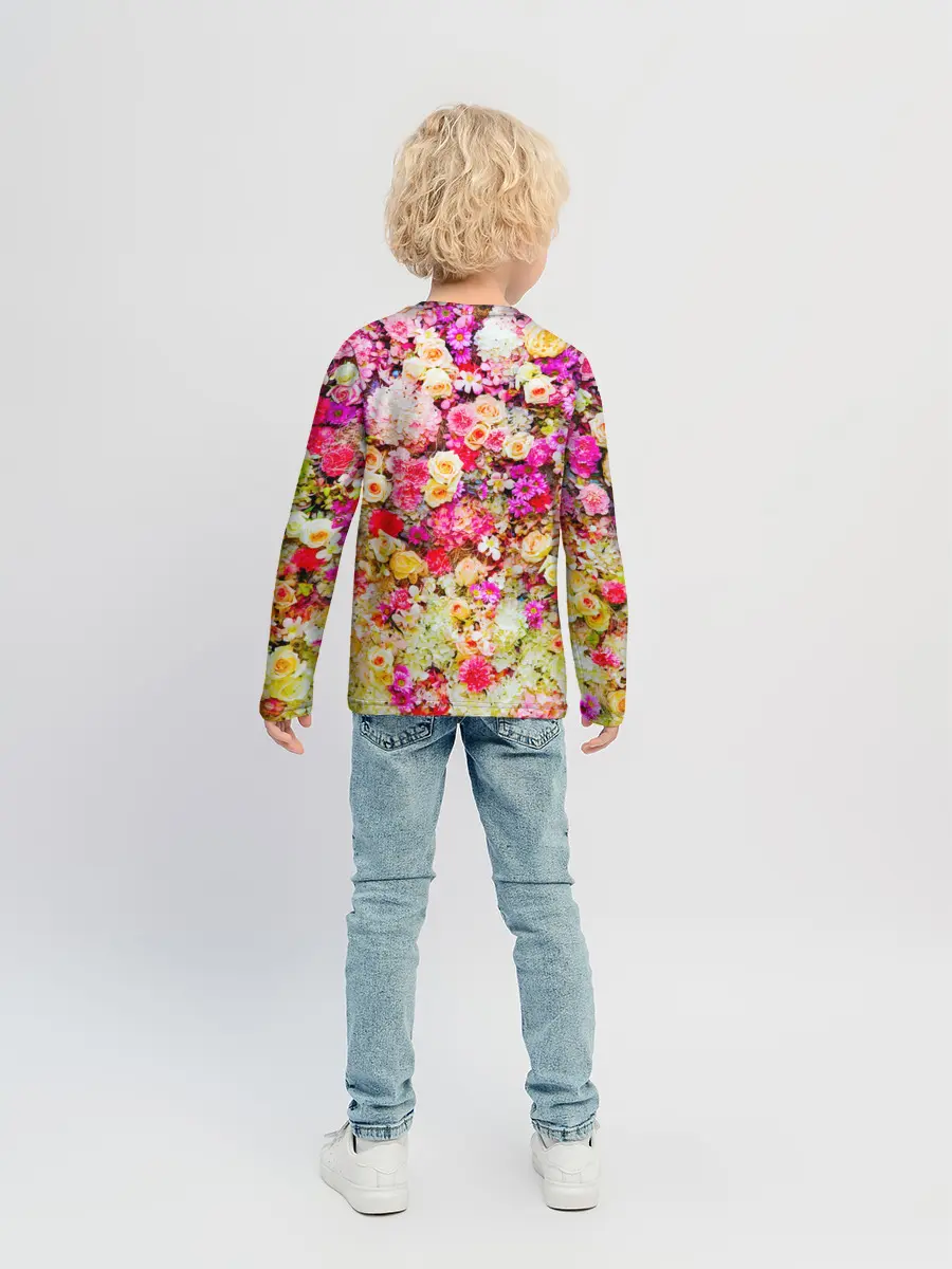 Детский лонгслив / Цветы