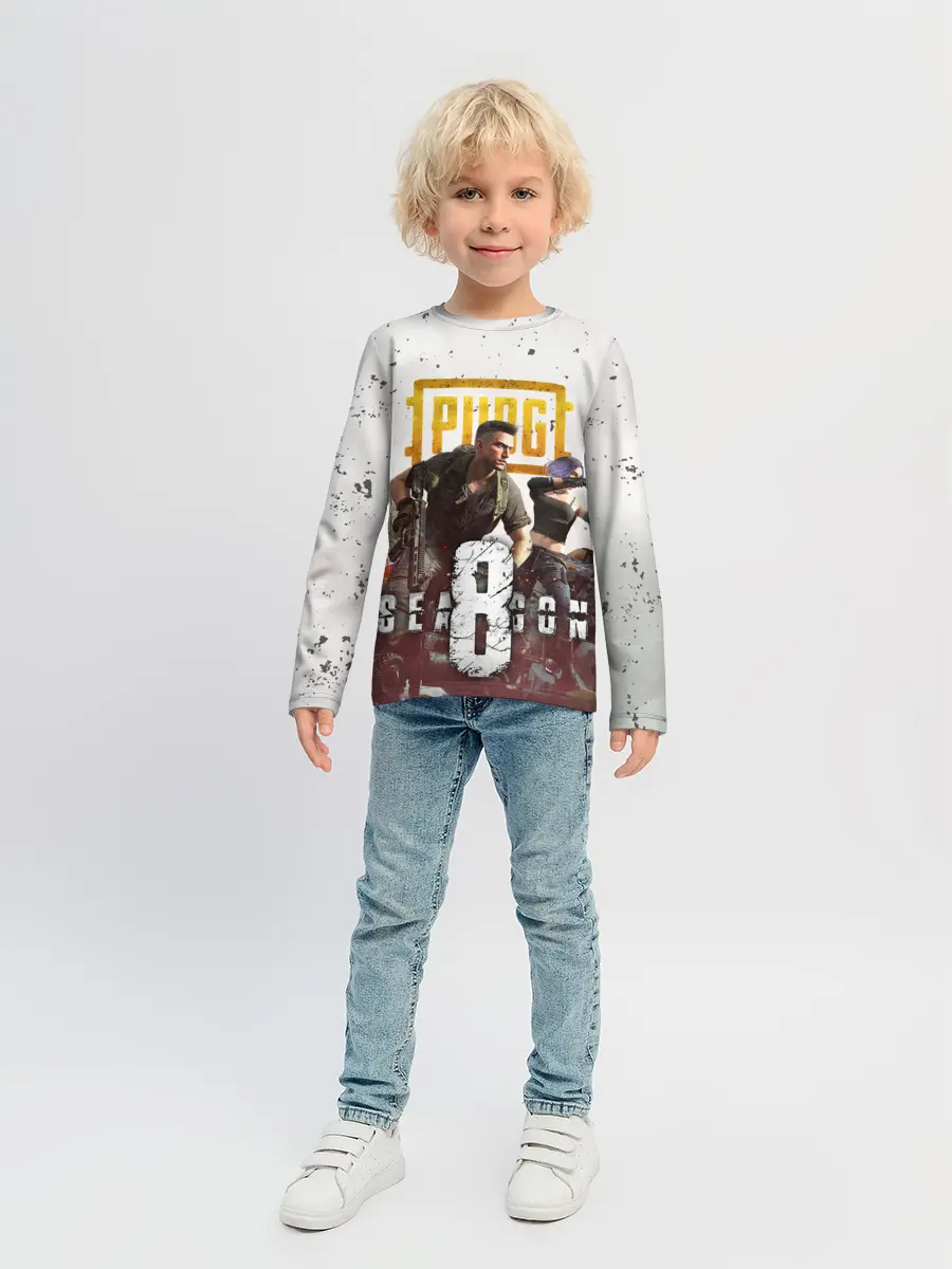 Детский лонгслив / PUBG 8 SEASON
