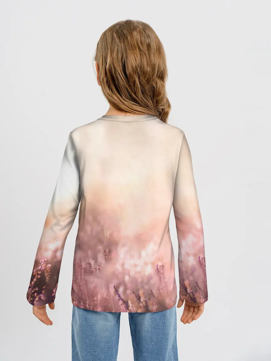 Детский лонгслив / Красивый Волк