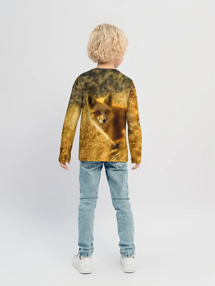 Детский лонгслив / Рыжая Лиса