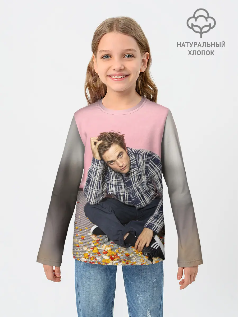 Детский лонгслив / Роберт Паттинсон