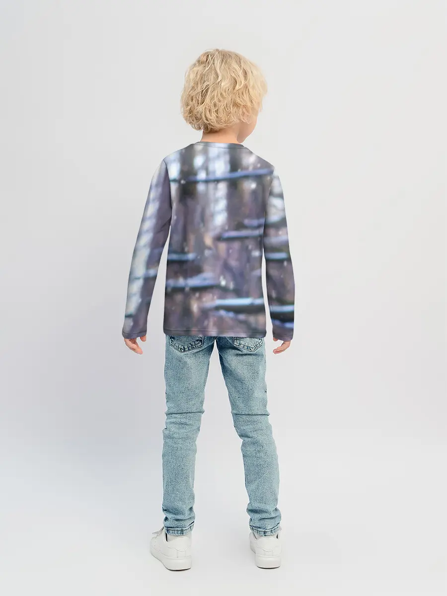 Детский лонгслив / Золотистый Ретривер