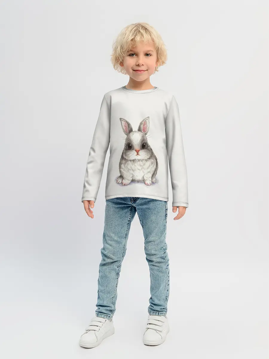Детский лонгслив / зайка