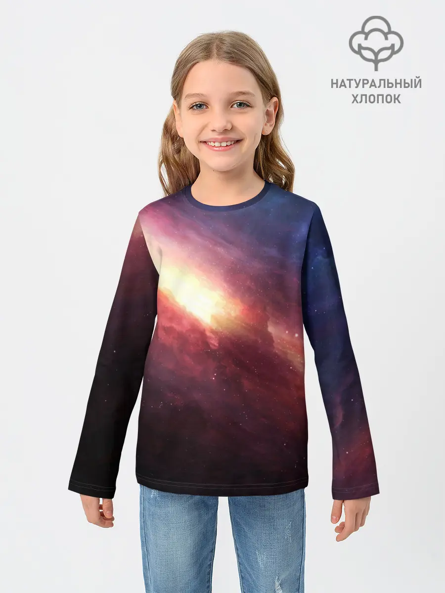 Детский лонгслив / Космос