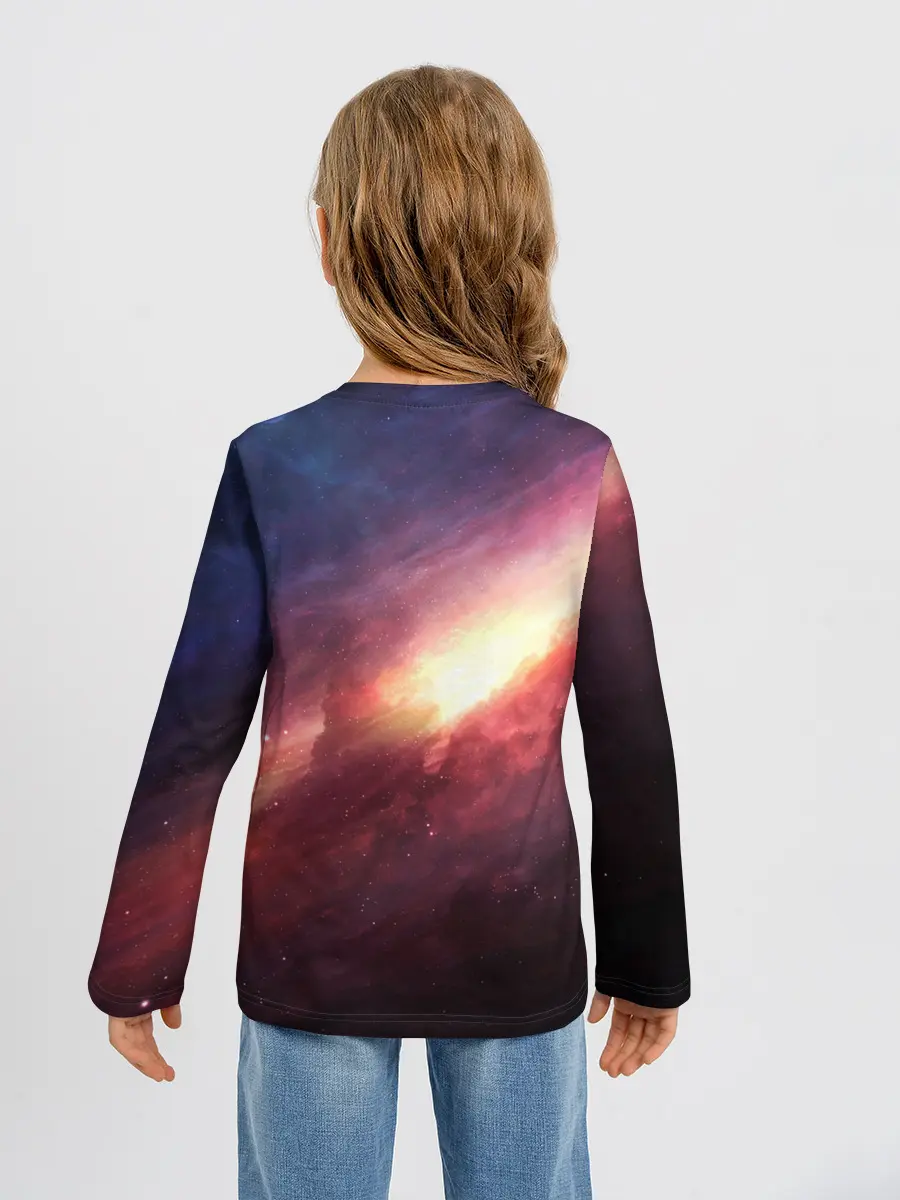 Детский лонгслив / Космос