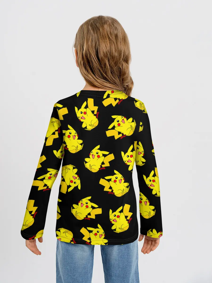 Детский лонгслив / Веселый пикачу