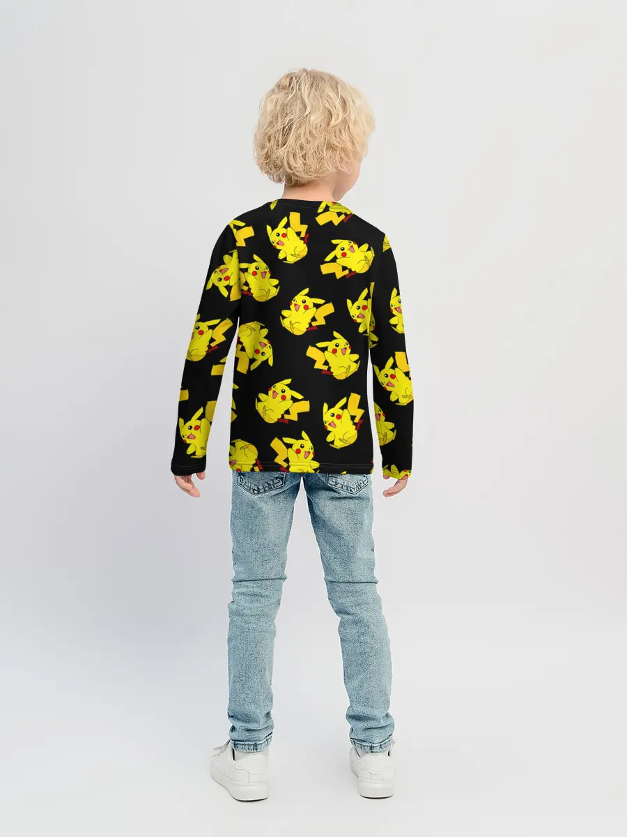 Детский лонгслив / Веселый пикачу