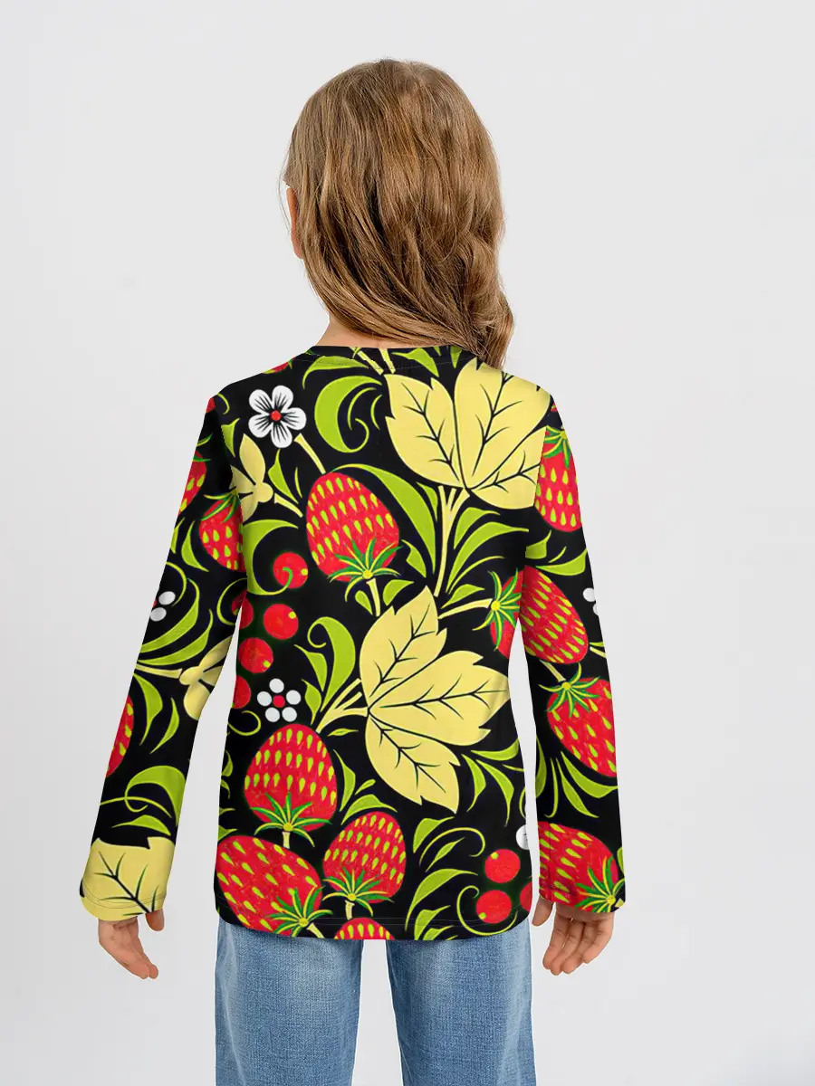 Детский лонгслив / Хохлома