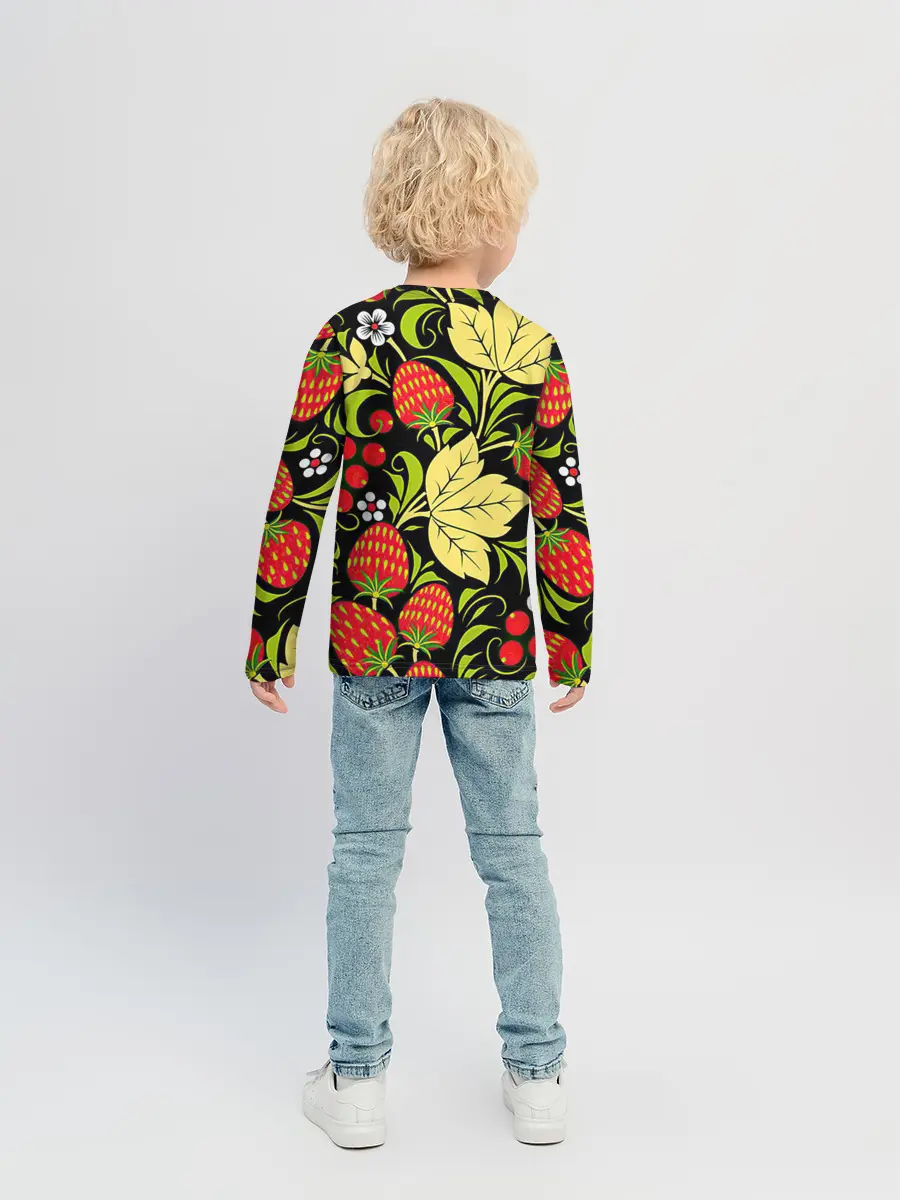 Детский лонгслив / Хохлома