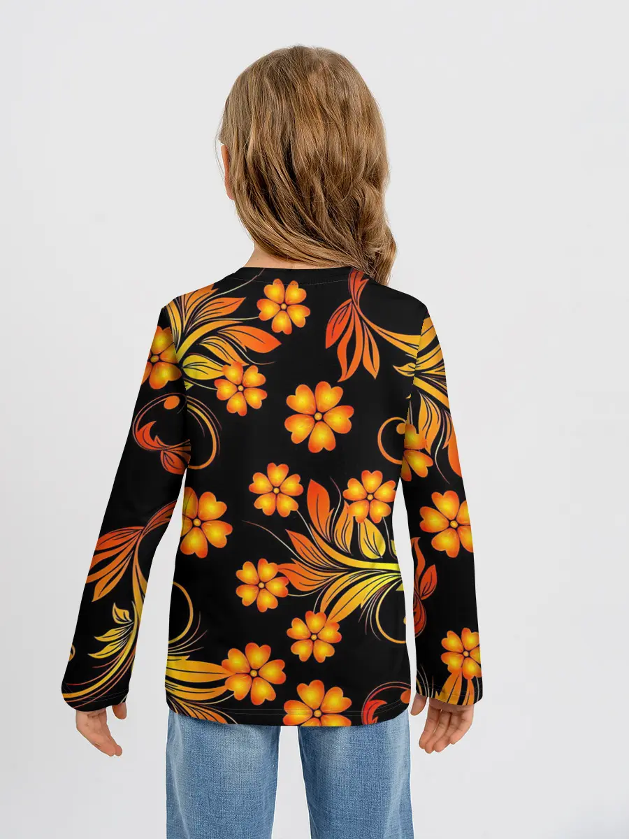 Детский лонгслив / Хохлома