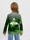 Детский лонгслив / Листья зеленые CODE ERROR 404