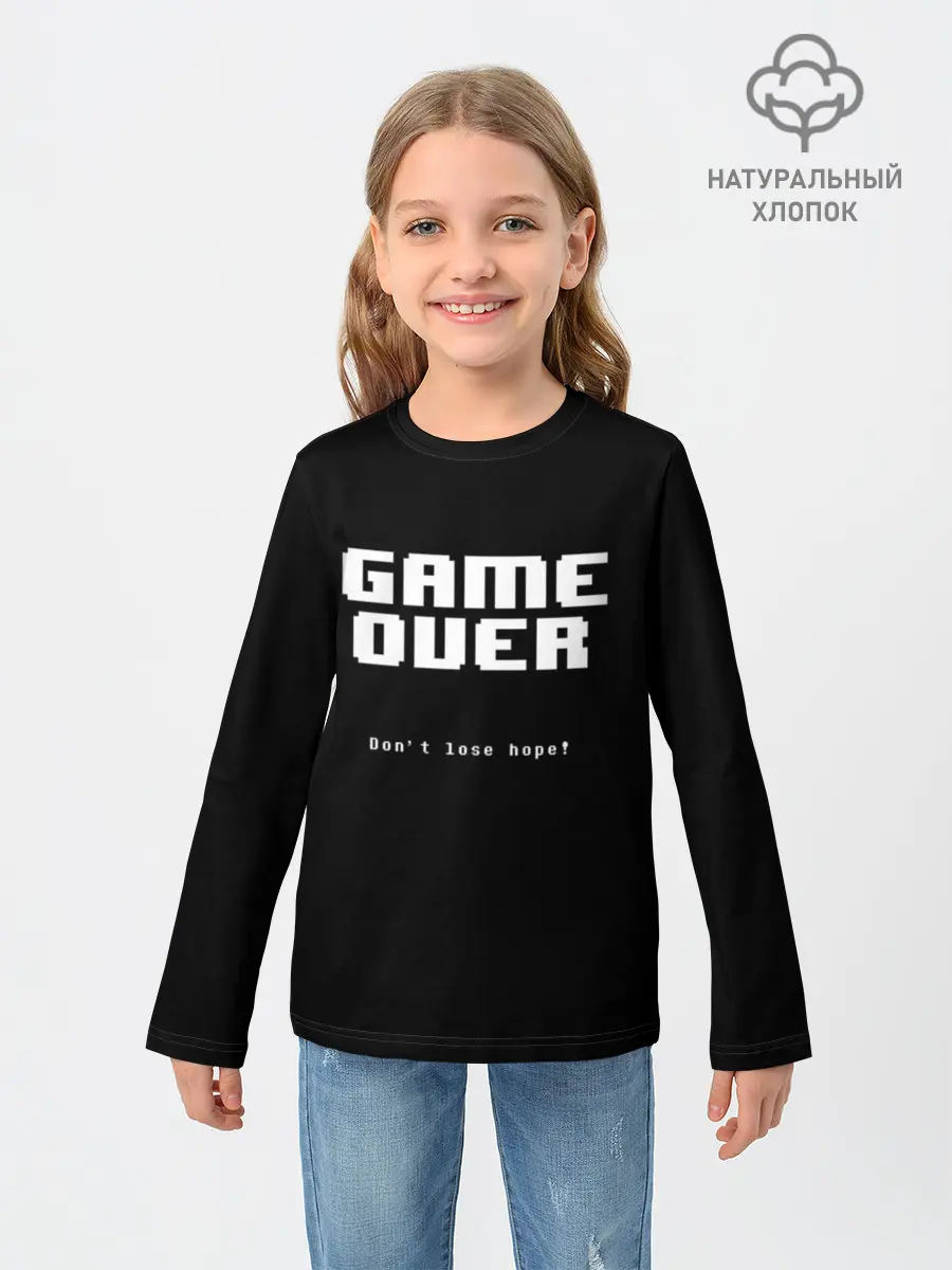 Детский лонгслив / UNDERTALE GAME OVER