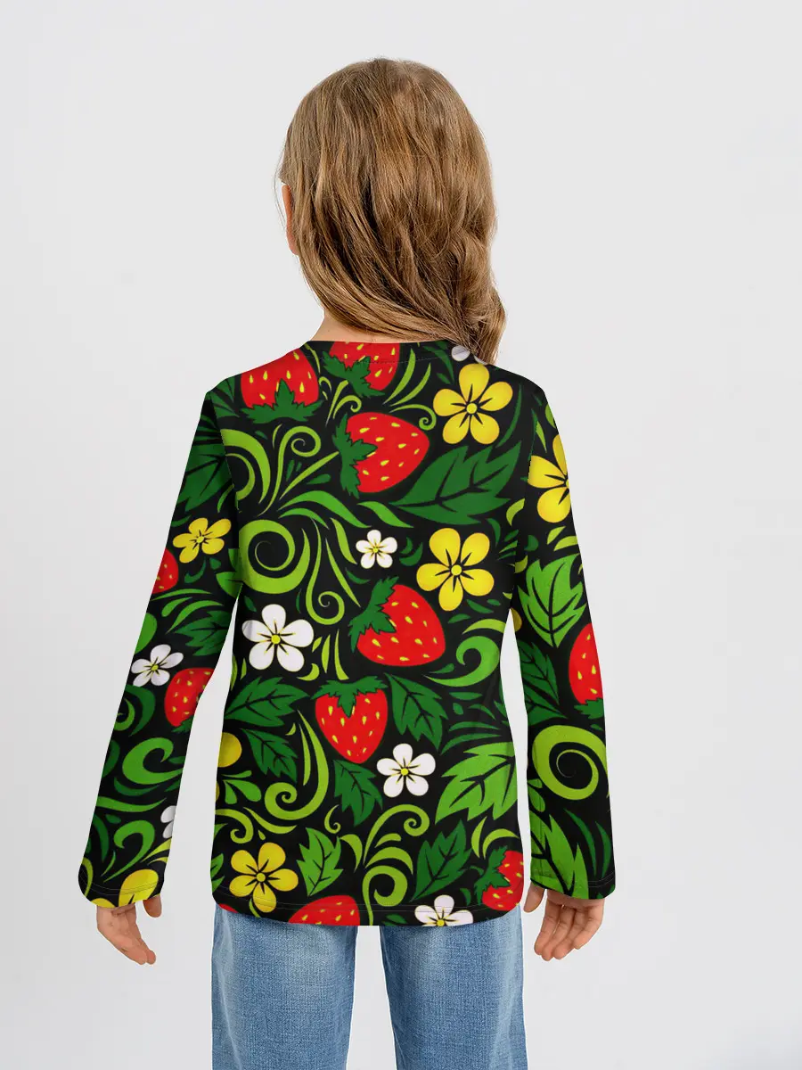 Детский лонгслив / Хохлома