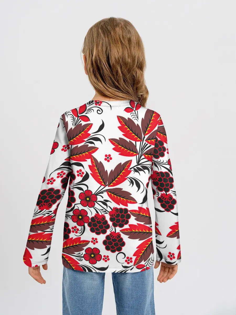 Детский лонгслив / Хохлома