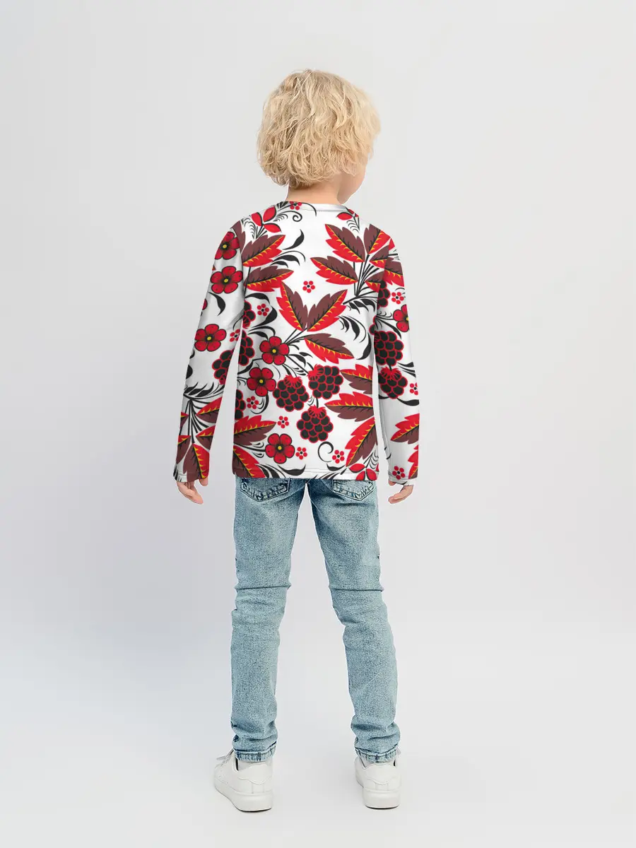 Детский лонгслив / Хохлома