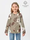 Детский лонгслив / Цветочный принт