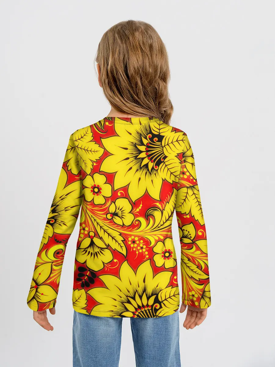 Детский лонгслив / Хохлома