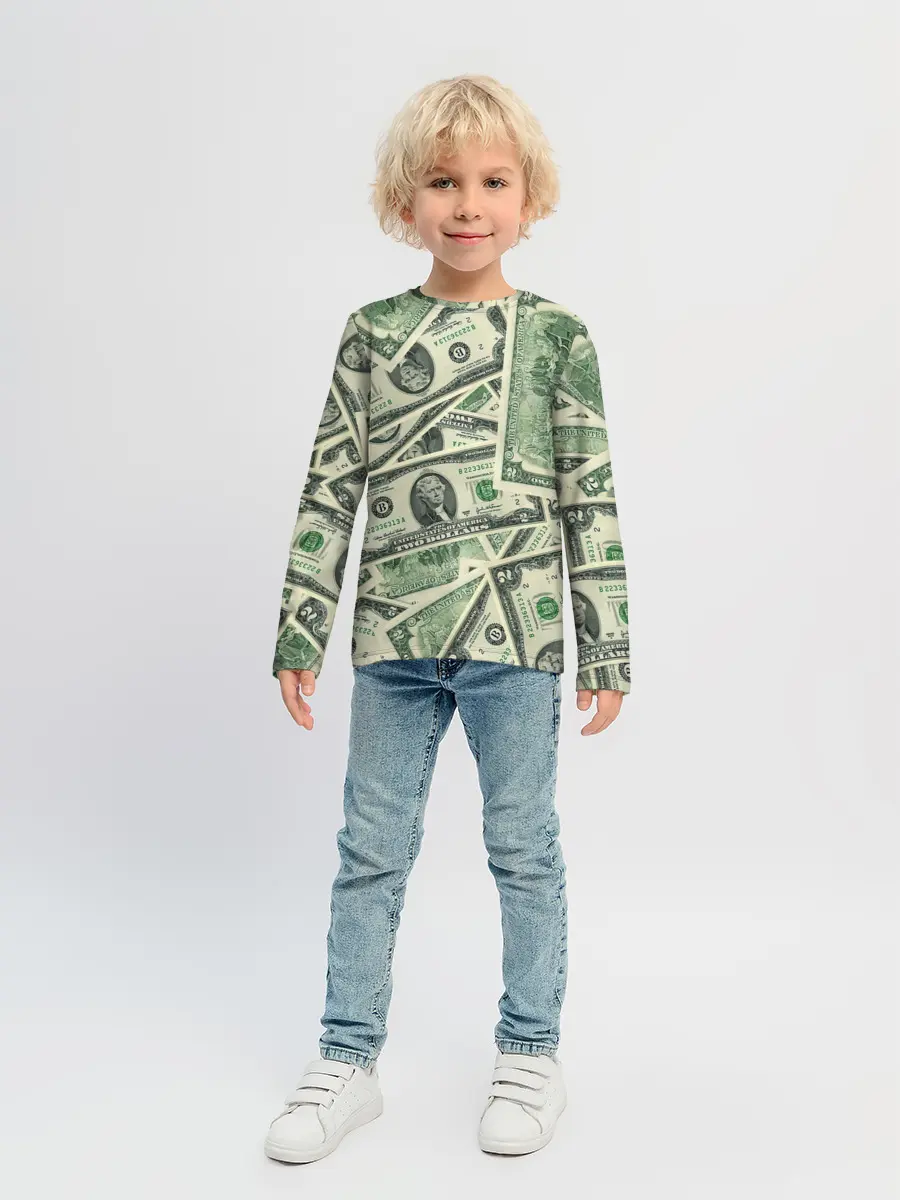 Детский лонгслив / Доллар