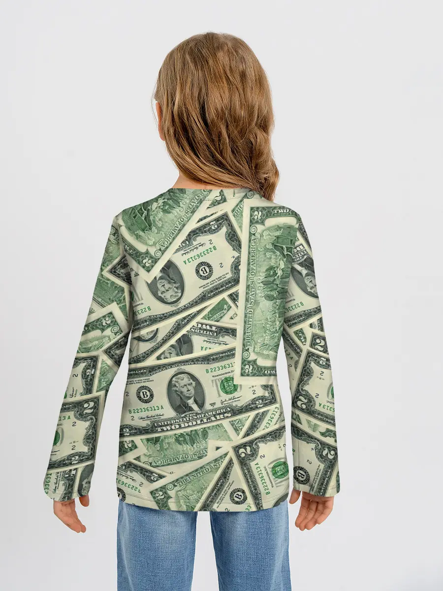 Детский лонгслив / Доллар