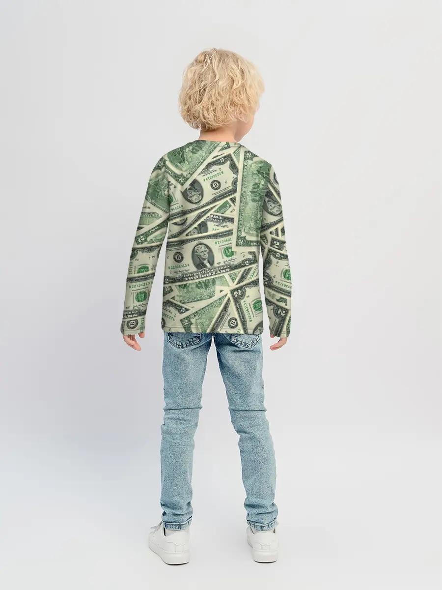 Детский лонгслив / Доллар