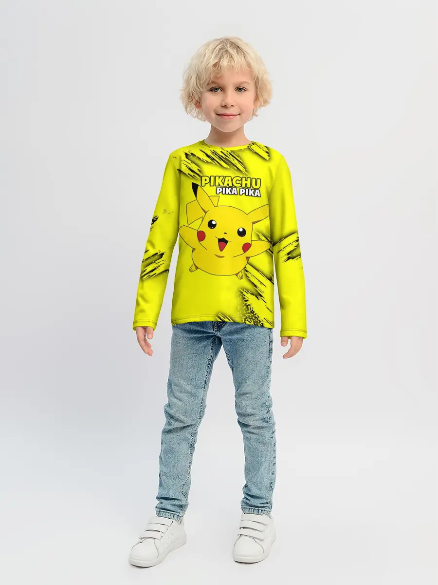 Детский лонгслив / Pikachu Pika Pika