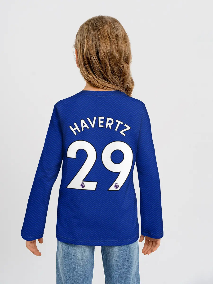 Детский лонгслив / Челси форма Хаверц 20-21