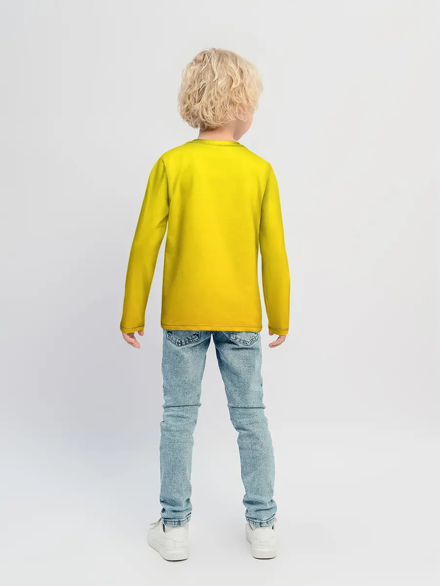 Детский лонгслив / Гудетама веселое яйцо