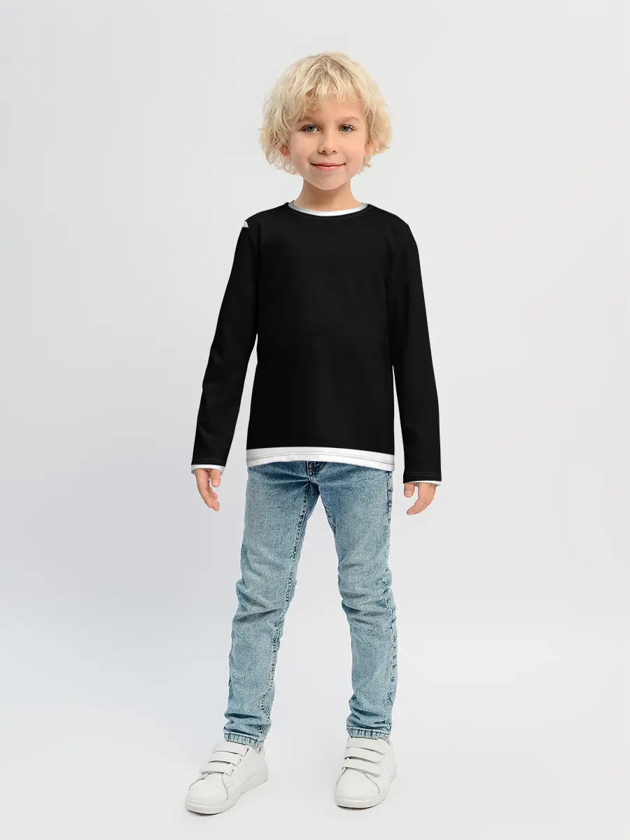 Детский лонгслив / Никогда не сдавайся