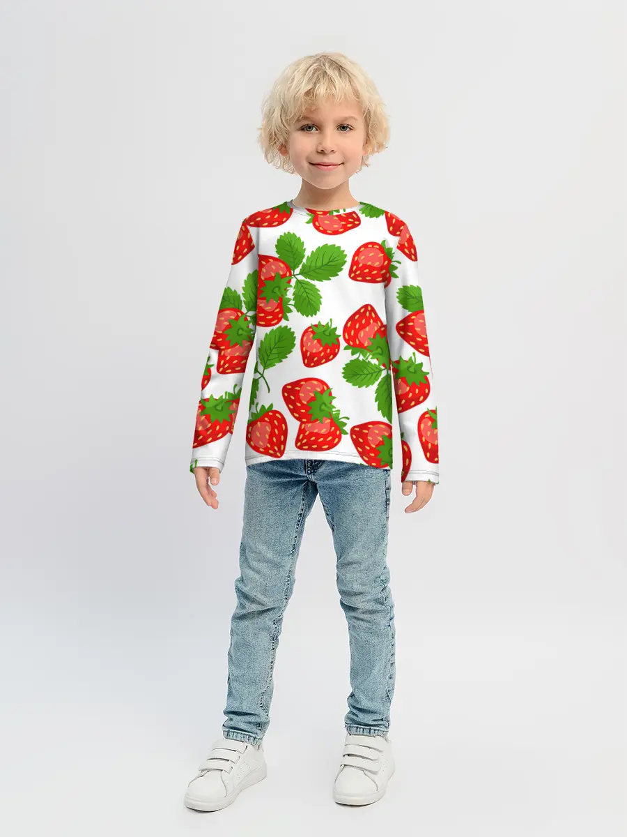Детский лонгслив / Клубника