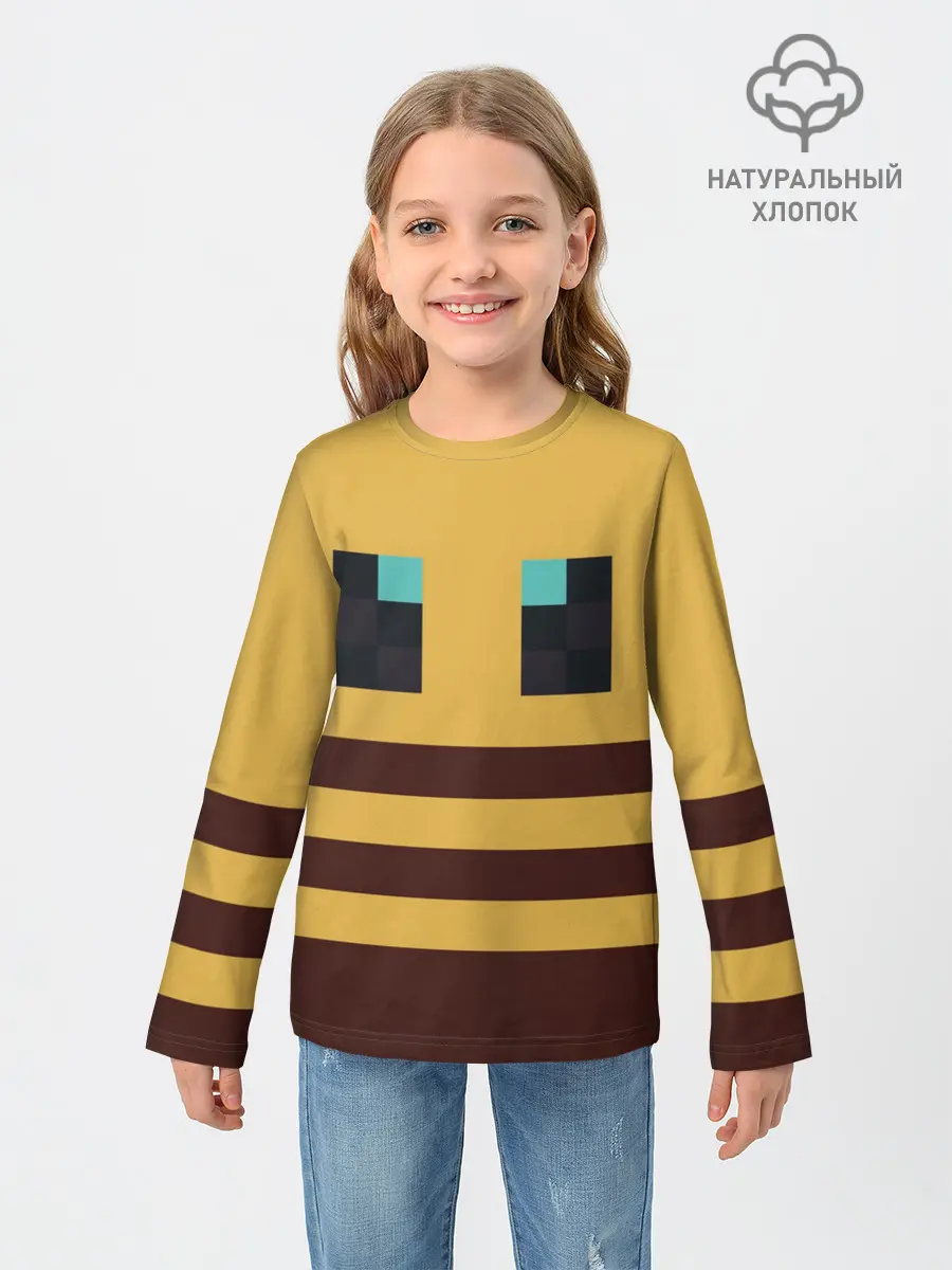 Детский лонгслив / Minecraft Bee