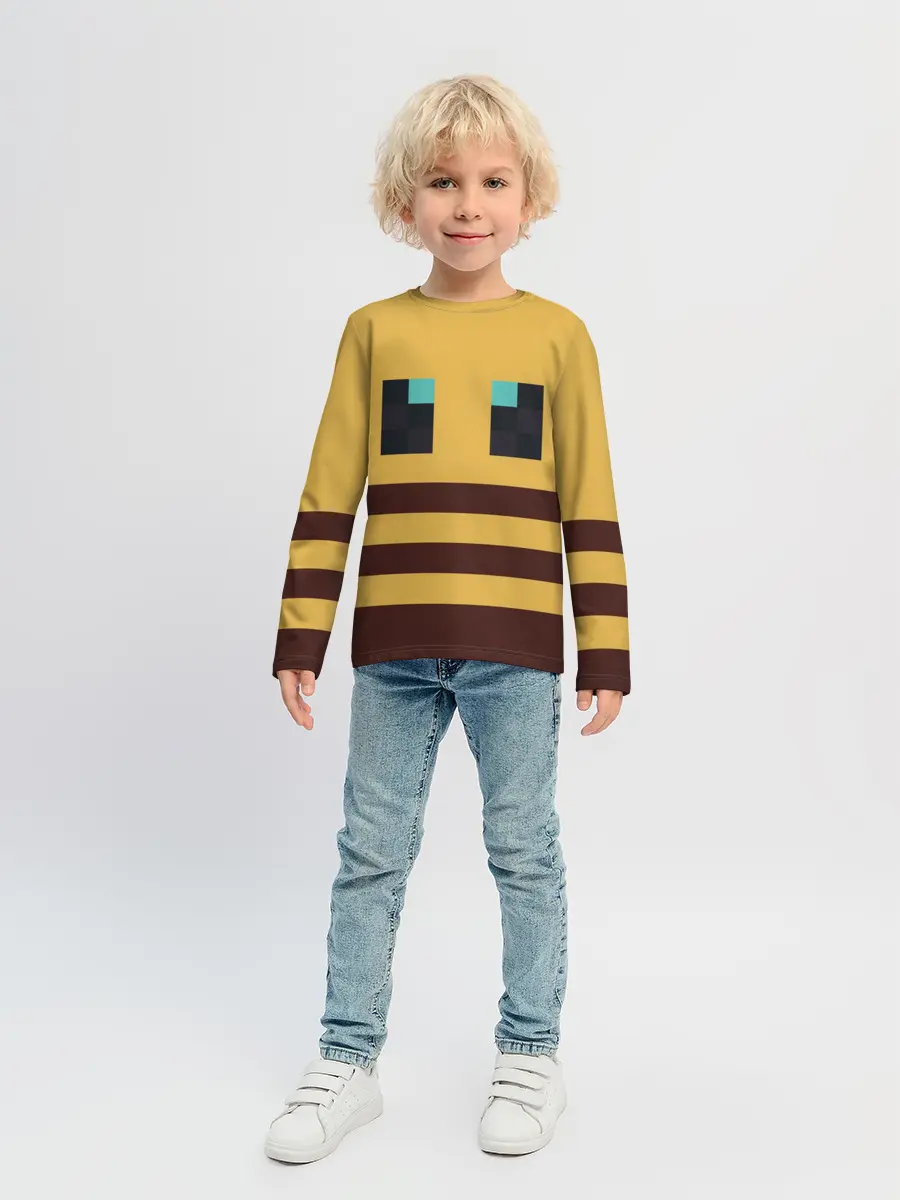 Детский лонгслив / Minecraft Bee