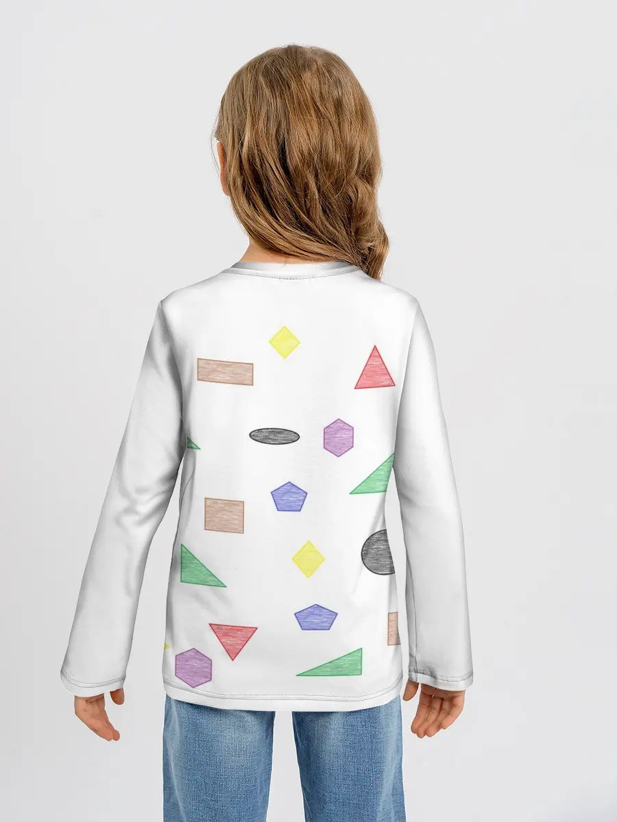 Детский лонгслив / Геометрия