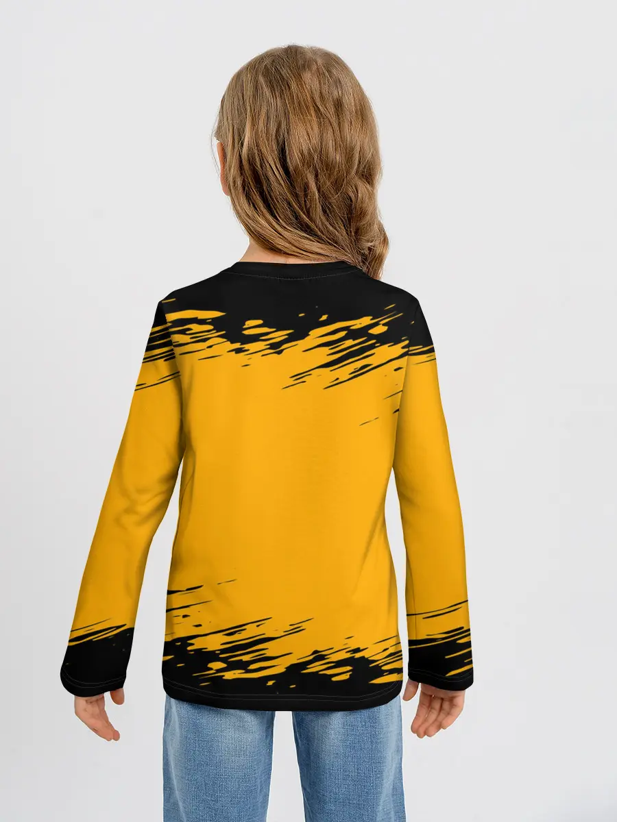 Детский лонгслив / Pikachu black&yellow